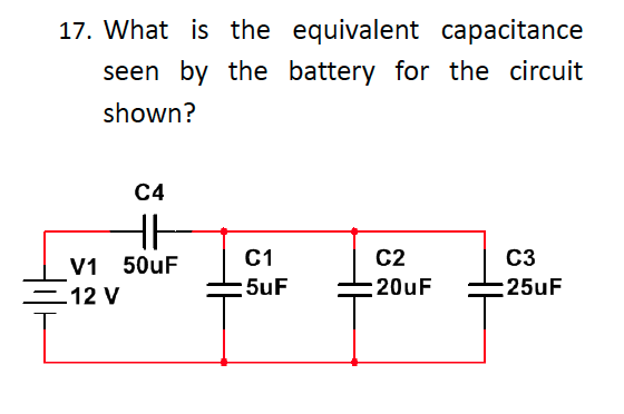 Solved What Is The Equivalent Capacitance Seen By The | Chegg.com