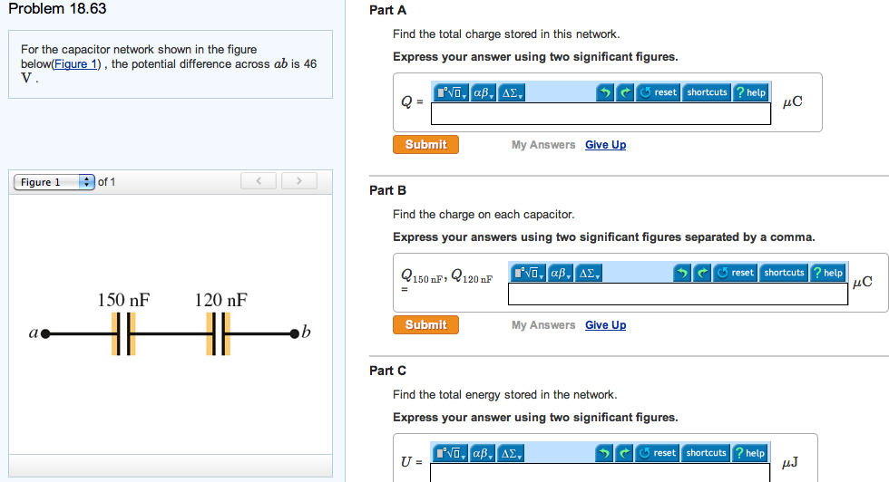 Solved For The Capacitor Network Shown In The Figure