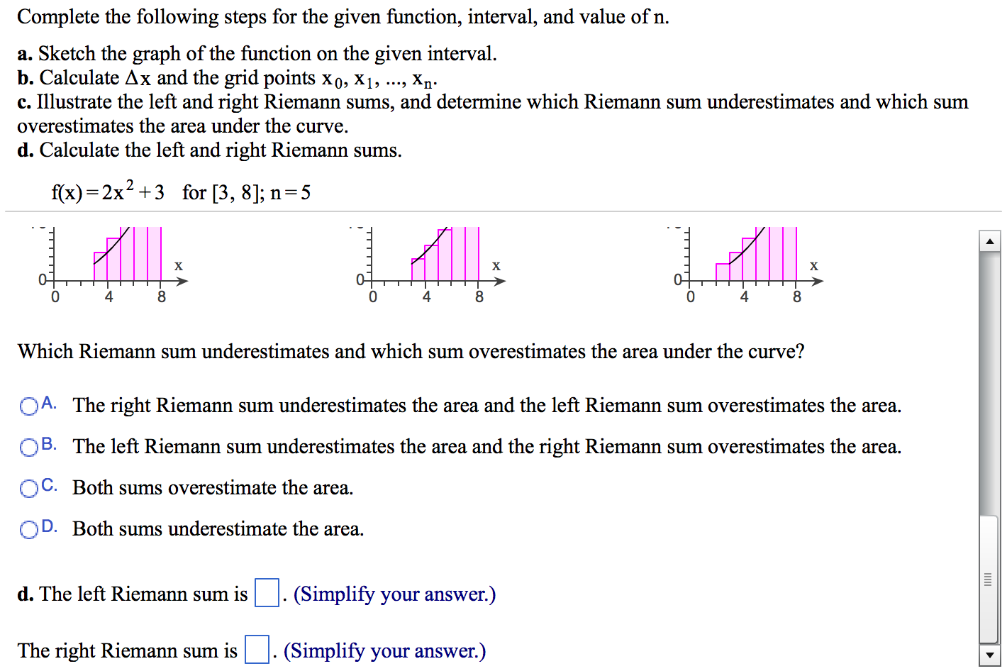 Solved Complete The Following Steps For The Given Function, | Chegg.com