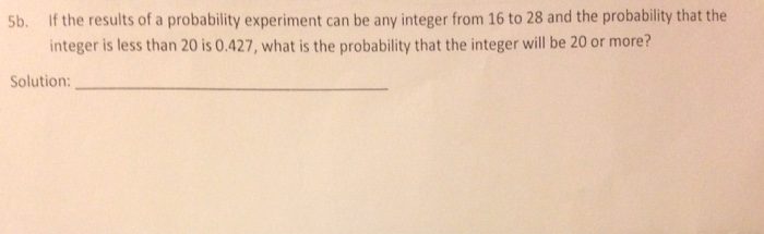 Solved If the results of a probability experiment can by any | Chegg.com
