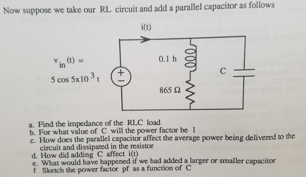 Solved Now suppose we take our RL circuit and add a parallel