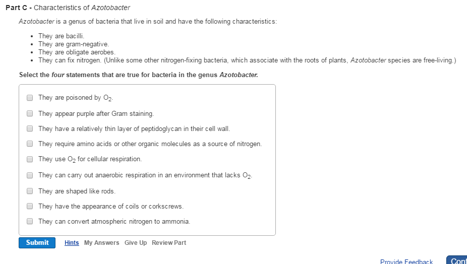 Solved Characteristics of Azotobacter Azotobacter is a