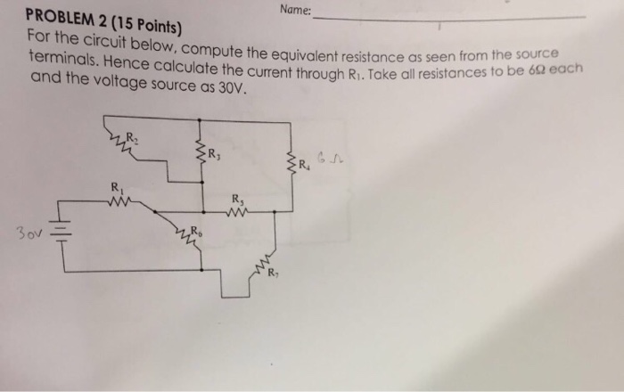 Solved For The Circuit Below, Compute The Equivalent | Chegg.com