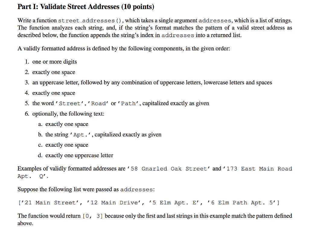 part-i-validate-street-addresses-10-points-write-a-chegg