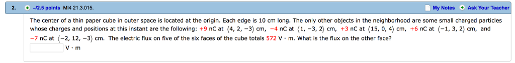 Solved The center of a thin paper cube in outer space is | Chegg.com