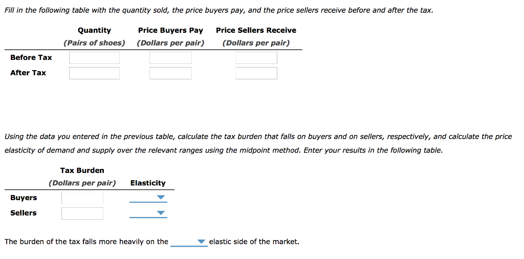 Solved Fill in the following table with the quantity sold,