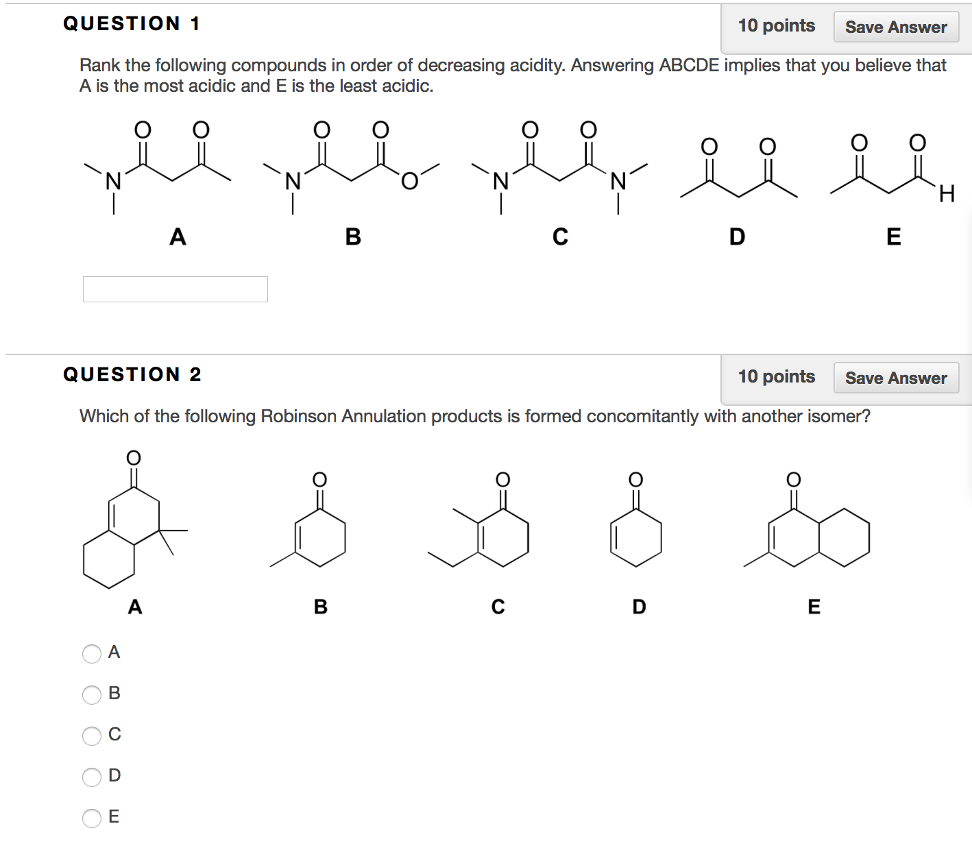 Solved Rank The Following Compounds In Order Of Decreasing 2007