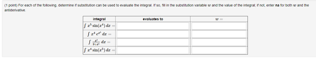 Solved For each of the following, determine if substitution | Chegg.com
