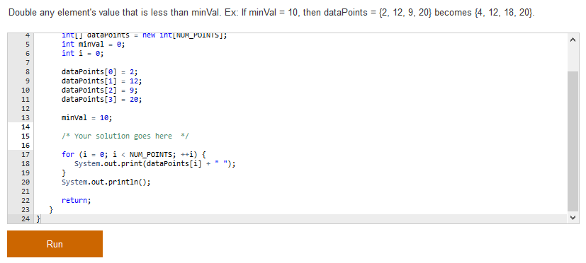 Solved Write a loop that sets each array element to the sum | Chegg.com